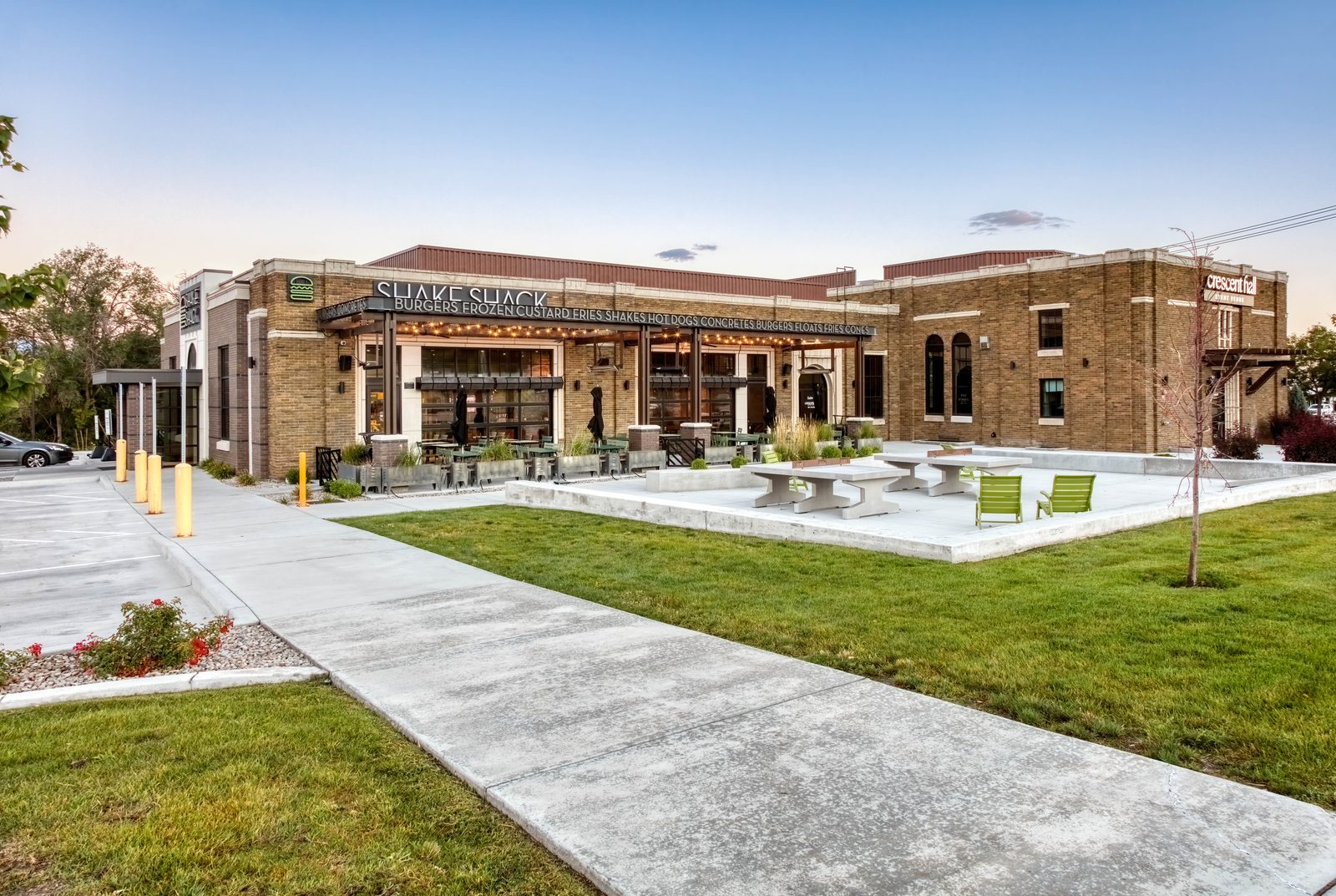 Shake Shack and Crescent Hall at The School Yard, Sandy, Utah